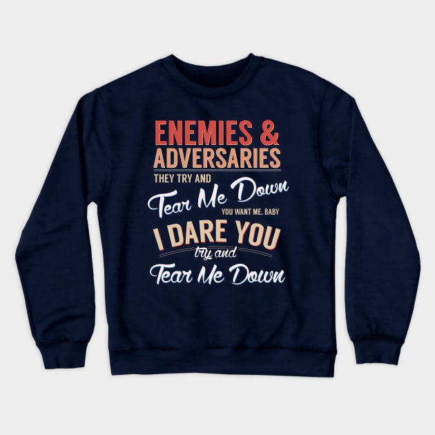 Tear Me Down Crewneck Sweatshirt by byebyesally